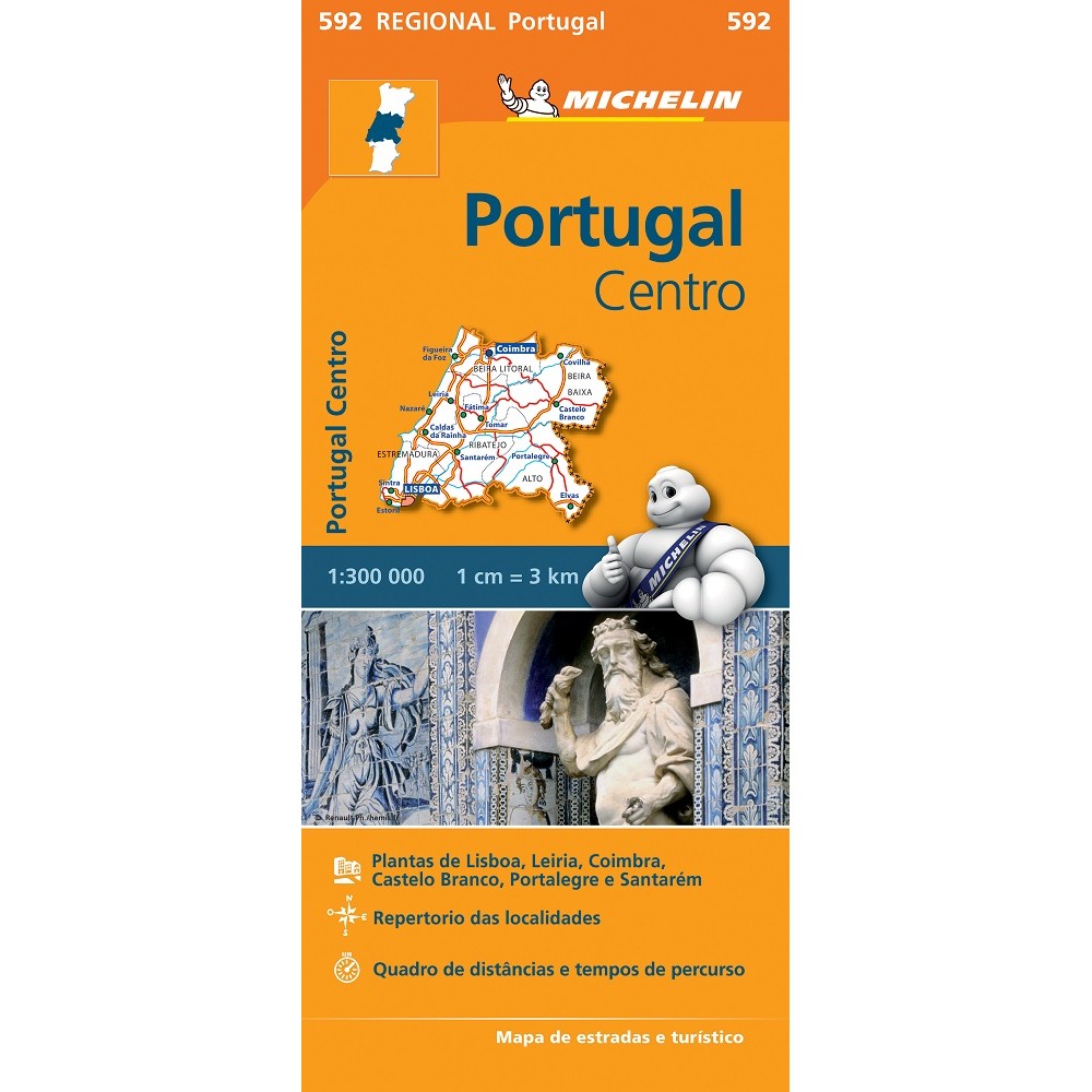 592 Mellersta Portugal Michelin
